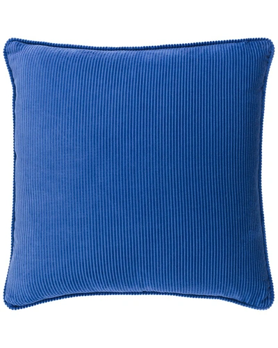 Surya Corduroy Down Pillow Kit In Blue
