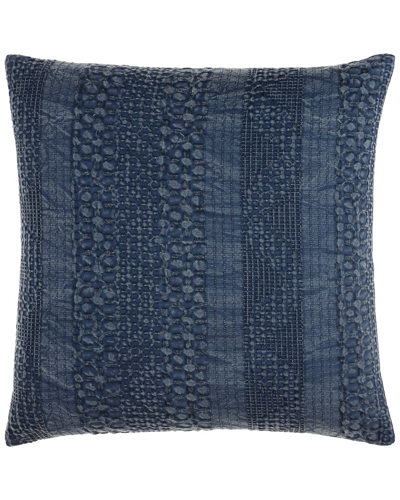 Surya Washed Down Pillow In Navy