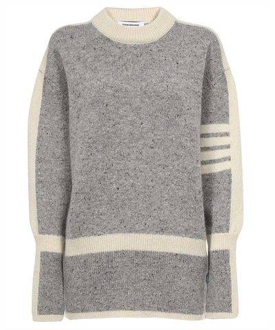 Thom Browne Wool Blend Pullover In Grey