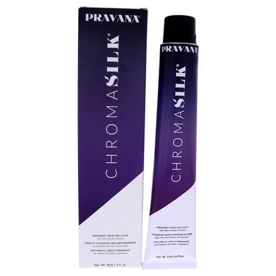 Pravana Chromasilk Creme Hair Color - 5.3 Light Golden Brown For Unisex 3 oz Hair Color In Blue