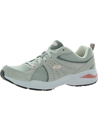 Dr. Scholl's Bound Womens Suede Fitness Sneakers In Grey