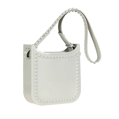 Carmen Sol Toni Mid Crossbody In Light Grey