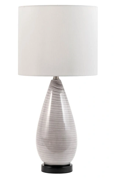 Nuloom Tempe Glass Table Lamp In Gray