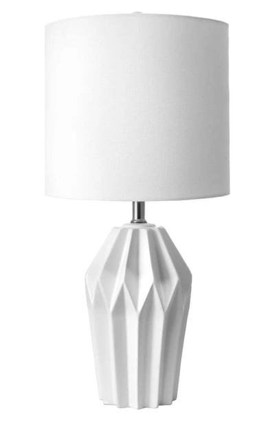 Nuloom Bryan Ceramic Table Lamp In White