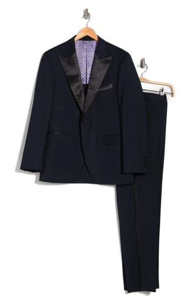 Alton Lane Mercantile One-button Peak Lapel Tuxedo In Evening Navy