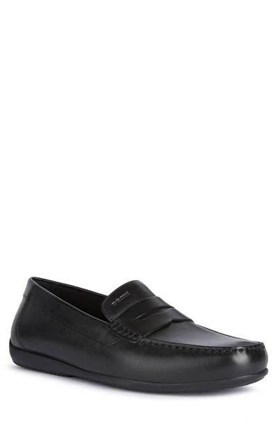 Geox Ascanio Penny Loafer In Black