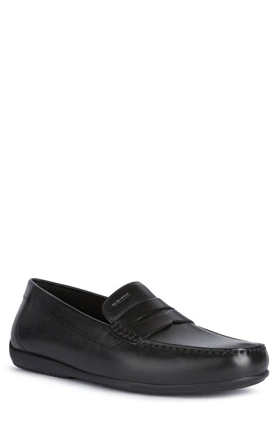 GEOX Men's Leather U Ascanio Driver Penny Loafers main image 1