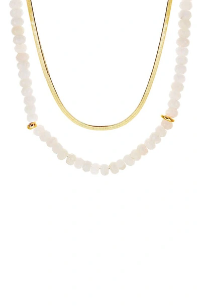 Panacea Layered Necklace In White