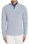 Jack Victor Daulac Quarter Zip Pullover In Sky Blue