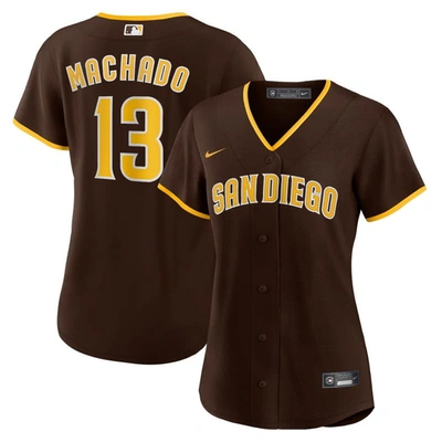 Nike Manny Machado Brown San Diego Padres Road Replica Player Jersey