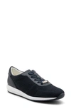 Ara Lilly Ii Sneaker In Navy Wovenstretch