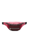 Isabel Marant Noomi Color-block Shell Belt Bag In Bordeaux/pink