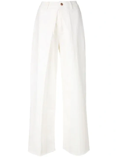 Aalto Inverted Pleat Jeans In White