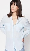 Equipment Signature Silk Shirt In Cool Breeze