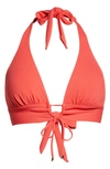 Robin Piccone Aubrey Halter Top In Poppy