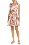 Mille Kiara Floral Cotton Sundress In Cafe Bouquet