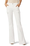Joe's The Frankie Mid Rise Cargo Bootcut Jeans In White