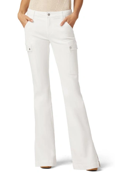 Joe's The Frankie Mid Rise Cargo Bootcut Jeans In White