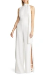 Black Halo Kynlee Sleeveless Wide Leg Jumpsuit In White