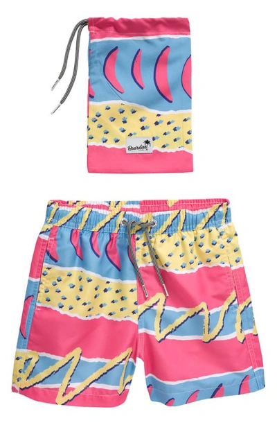 Boardies Kids' Retro Print Swim Trunks In Fresh Prince