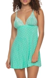 Black Bow Demure Chemise In Bermuda Dot