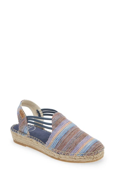 Toni Pons Noa Espadrille Flat In Blau/ Blue