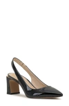 Vince Camuto Hamden Slingback Pointed Toe Pump In Black Patent