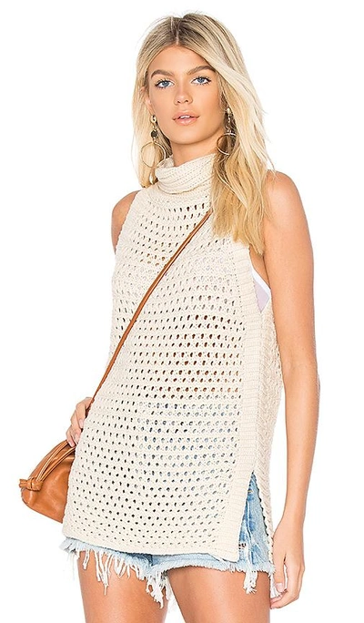 Free People Northern Lights Vest In Ivory
