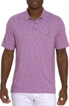 Robert Graham Men's Vandam Stretch Knit Polo Shirt In Lilac