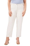 Halogen Straight Leg Faux Leather Pants In Bright White