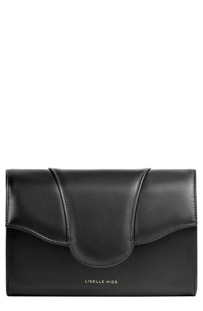 Liselle Kiss Allie Leather Crossbody Bag In Black