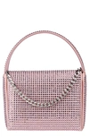 Liselle Kiss Taylor Top Handle Bag In Pink Crystal