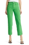 Frame Le Jane Crop Jeans In Green