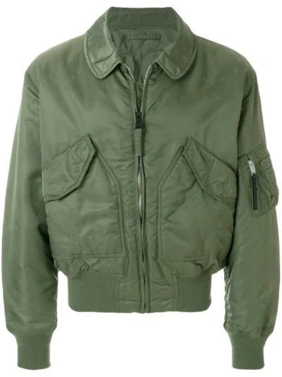 Alyx Logo Bomber Jacket In Green