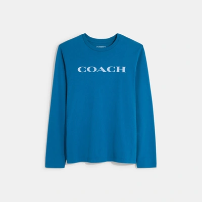 Coach Outlet Essential Long Sleeve T-shirt In Organic Cotton In Multi