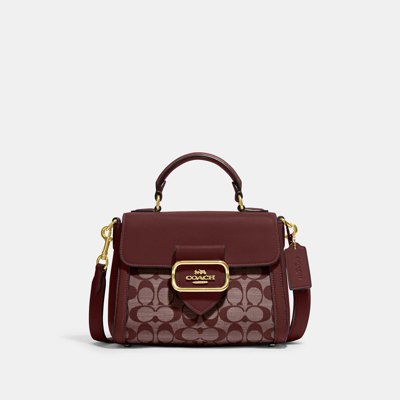 Coach Outlet Morgan Top Handle Satchel In Signature Chambray In Multi