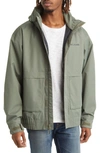 Columbia Boundary Springs Waterproof Rain Jacket In Stone Green