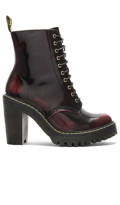 Dr. Martens' Kendra Boot In Cherry Red