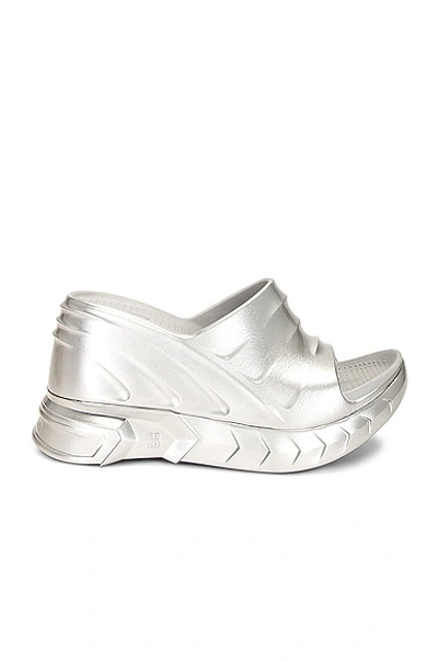 Givenchy Wedge-pantoletten Marshmallow In Silver