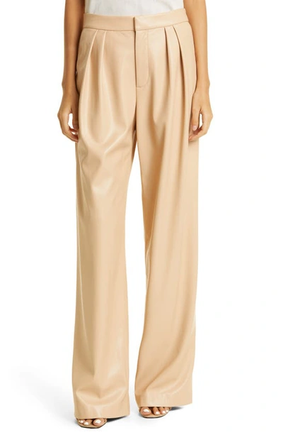 Alice And Olivia Women's Pompey Vegan Leather Wide-leg Pants In