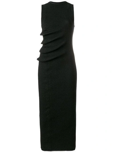 Rick Owens Knit Whipped Dress In Black
