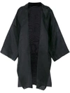Ermanno Scervino Oversized Kimono Jacket In Black