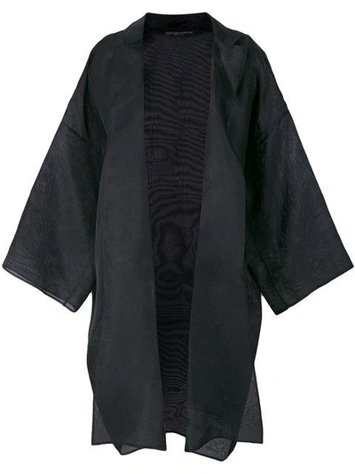 Ermanno Scervino Oversized Kimono Jacket In Black