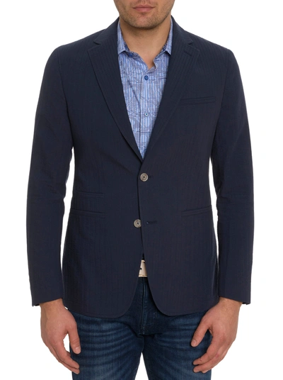 Robert Graham Harlow Blazer In Navy