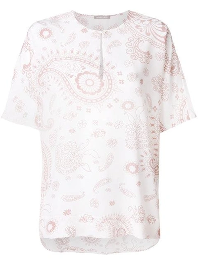 Hemisphere Paisley Print Blouse - Neutrals