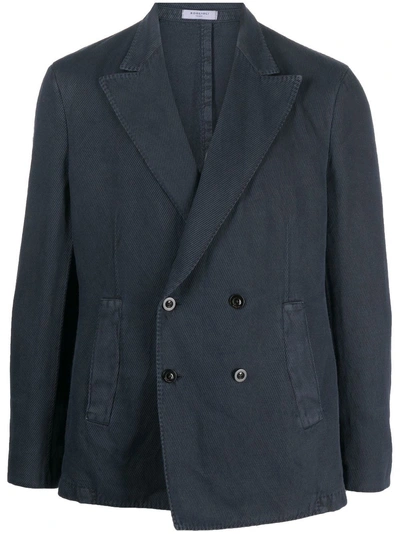 Boglioli Double-breasted Blazer In Black