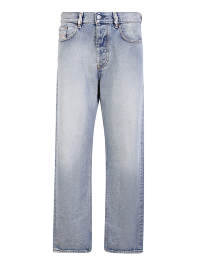 Diesel D-max Jeans From  Feature A Straight Cut And A Faded Effect In Blue