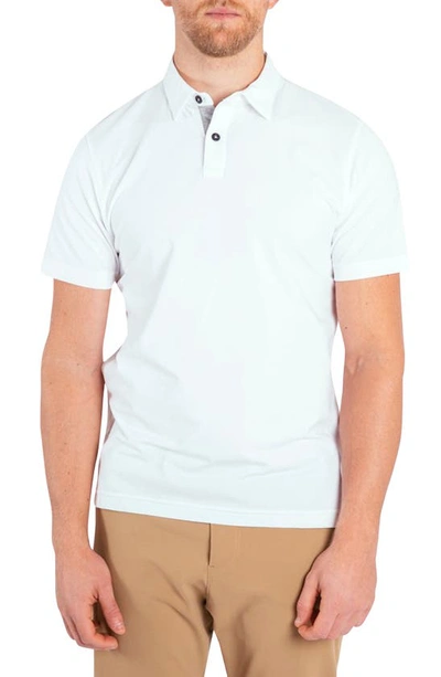 Public Rec Go-to Athletic Fit Performance Polo In White