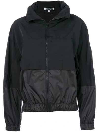 Kenzo Black Xl Windbreaker Jacket