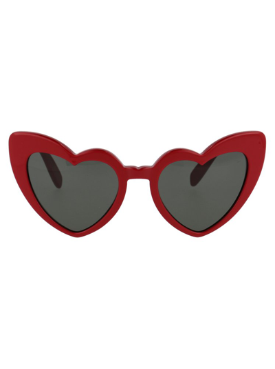 Saint Laurent Sl 181 Loulou Sunglasses In Red